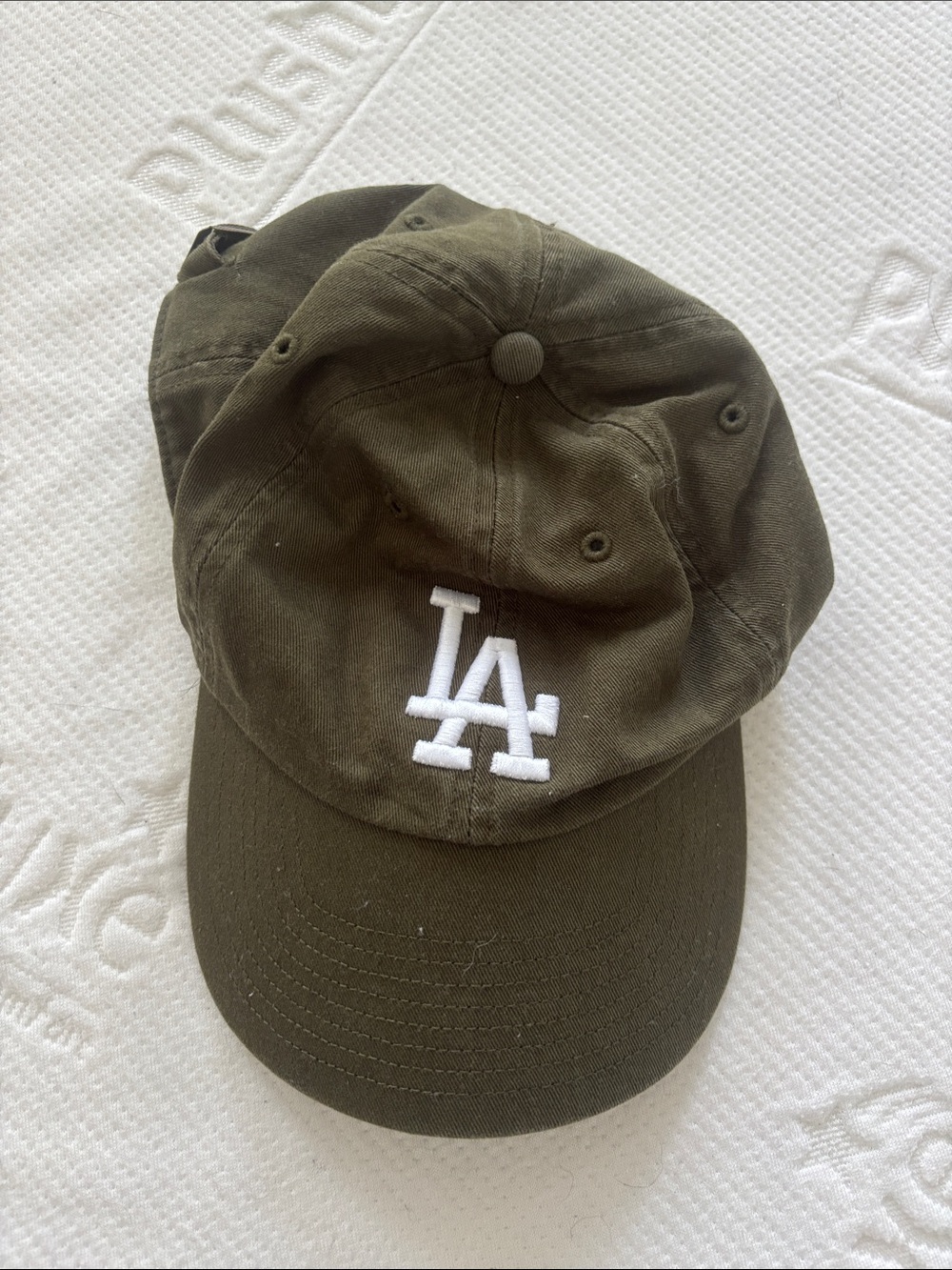 47 Olive LA Embroidered Logo Dad Cap
